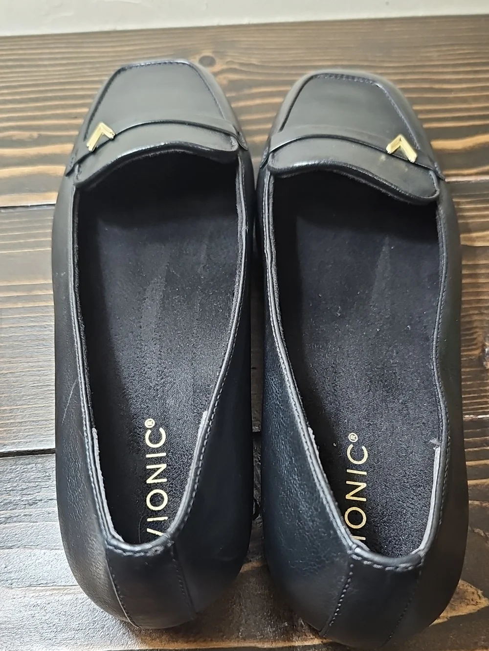 Vionic Hayes Loafer Black Leather Women's